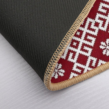 Latvian Traditional Pattern  Toxin-Free Bath Mat