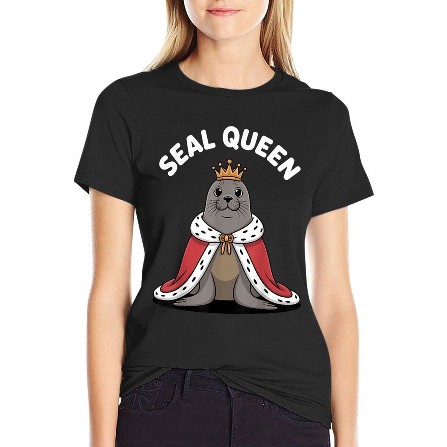 Cool Seal Art for Women Girls Seal Animal Seal Lover Seal  Lightweight T-Shirt