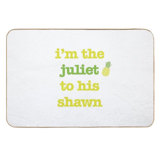 Juliet to His Shawn  Easy Maintenance Bath Mat