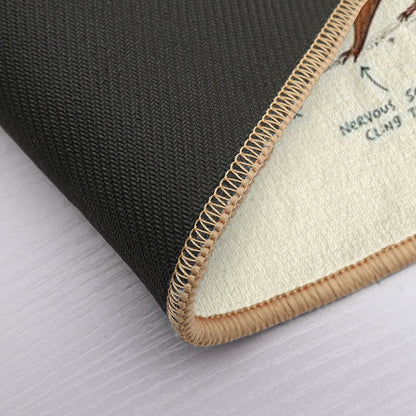 Anatomy of A Squirrel  Versatile Bath Mat