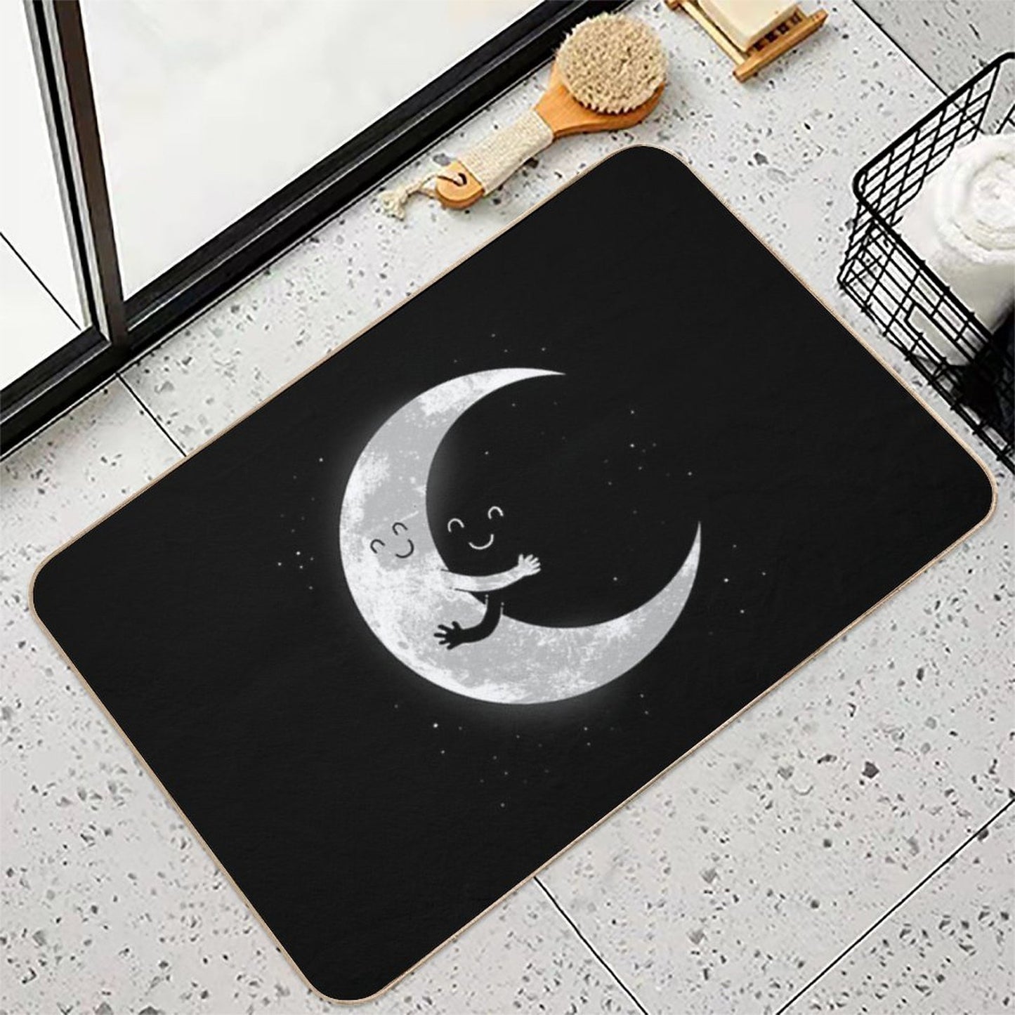 Moon Hug  Fade-Resistant Bath Mat