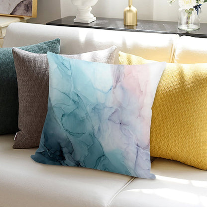 Beachy Pastel Flowing Ombre Abstract 1 Soft Skin-Friendly Throw Pillow