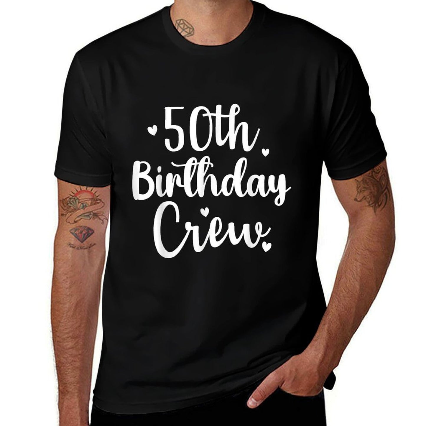 50th Birthday 50th Crew Funny 50th Birthday Group Birthday Comfortable T-Shirt