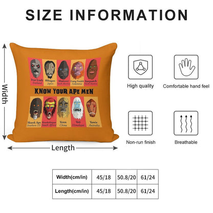 Know Your Ape Men Soft Style Accent Throw Pillow