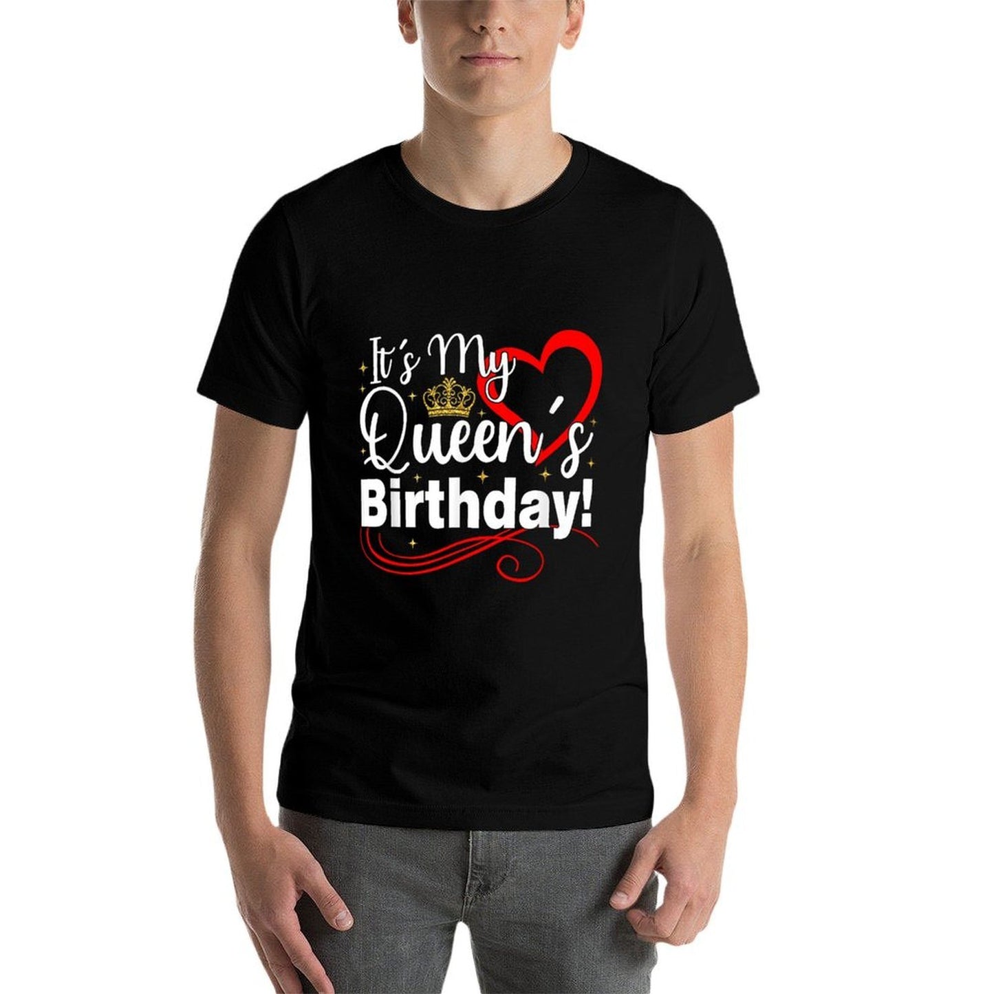 It's My Queen's Birthday Women Men Couples Matching Birthday  Vintage-inspired T-Shirt