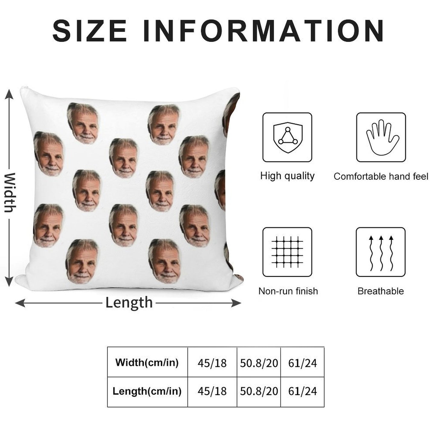 Captain Lee All over Print Soft Style Accent Throw Pillow