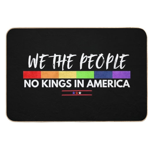 No Kings In America We The People Democracy Flag Political  Versatile Bath Mat