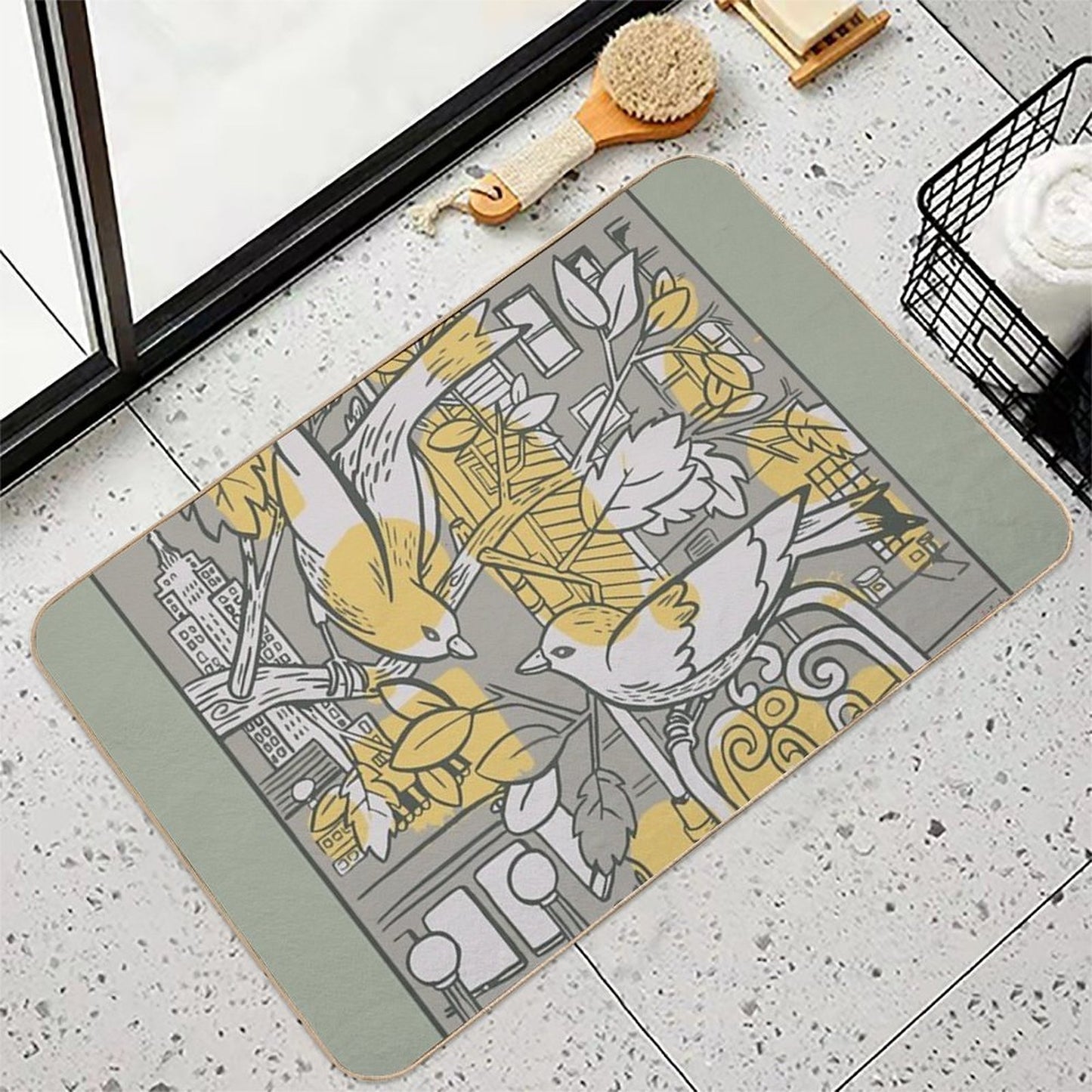 It's Nice To Be Home  Dirt-Trapping Bath Mat