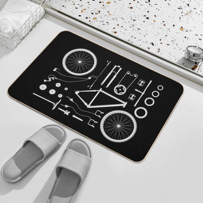 Bike Exploded  Toxin-Free Bath Mat