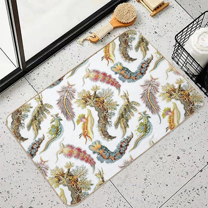 Ernst Haeckel - Nudibranchia (Snails)  Anti-Trip Bath Mat