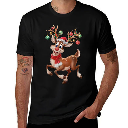 Funny Rudolph The Red Nose Reindeer For Kids  Christmas Boy  Affordable Price T-Shirt