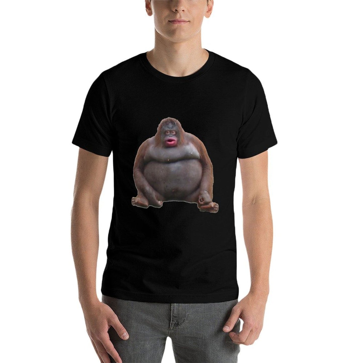Uh Oh Stinky Poop Dank Memes Le Monke Orangutan  Eco-friendly Material T-Shirt
