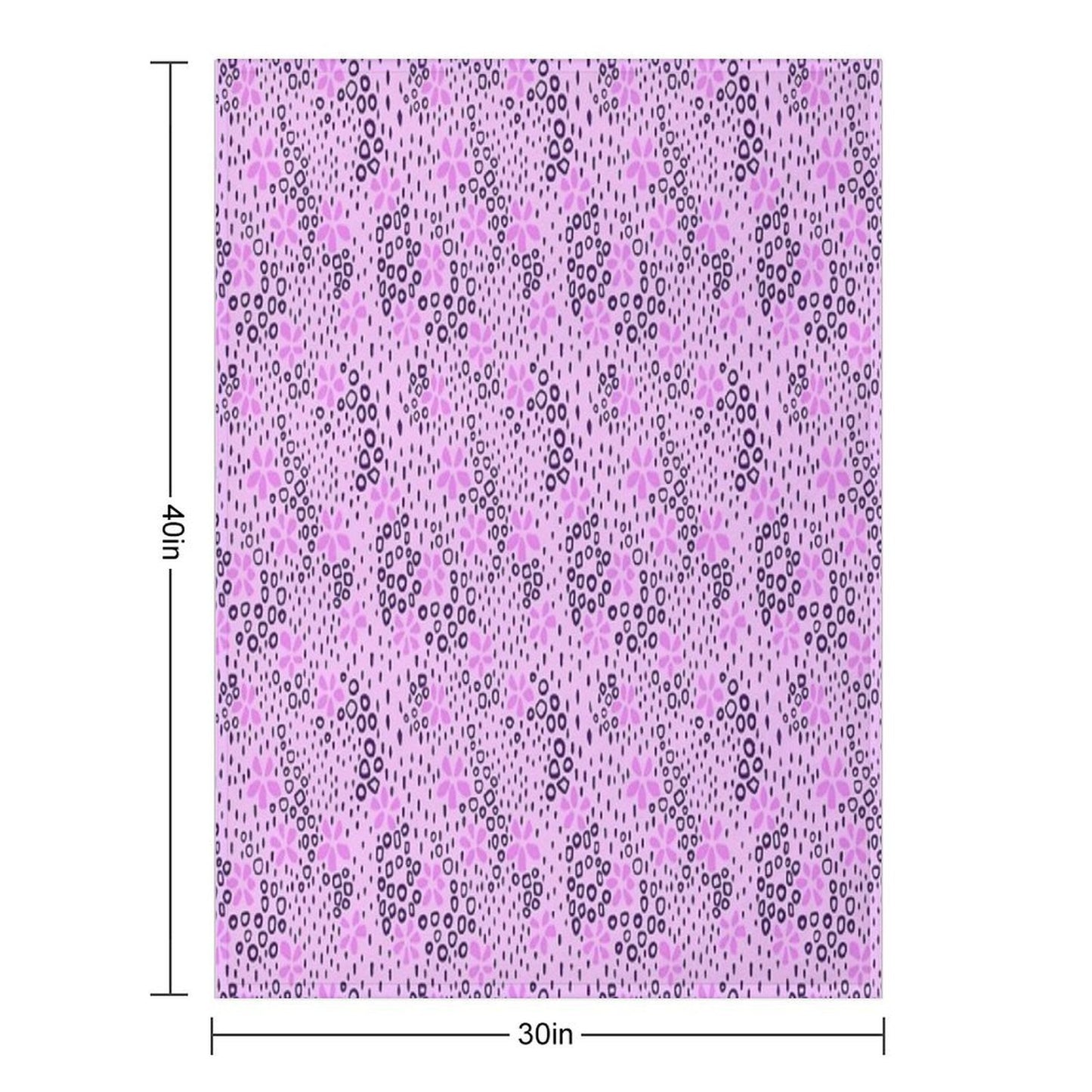 Wildflower Field - Minimalist Floral Pattern Gift-ready Throw Blanket