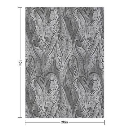 Kowhaiwhai Pattern, Maori Pattern Travel-friendly Throw Blanket