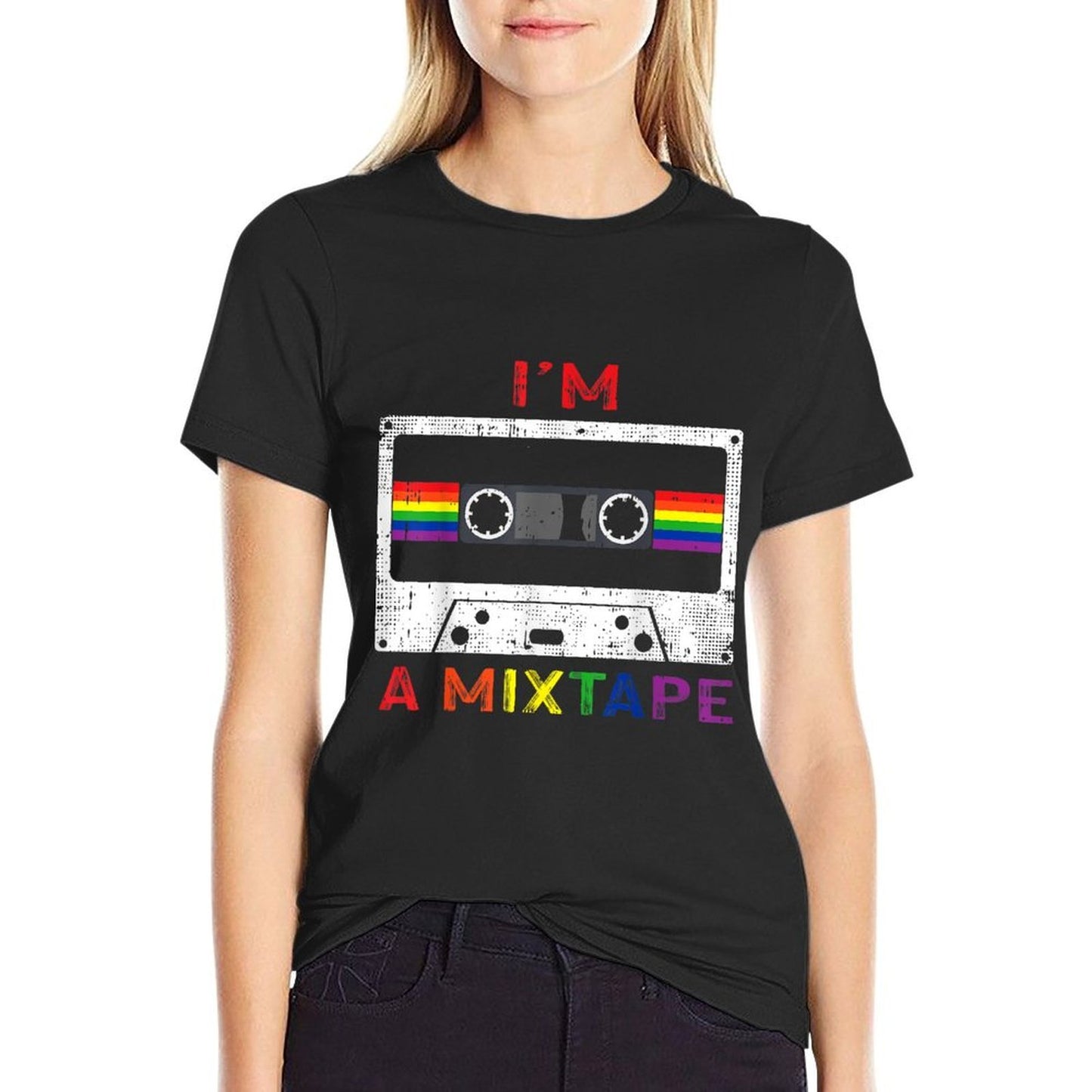 Im A Mixtape Gay Pride Rainbow LGBTQ Retro LGBT Gift  Durable T-Shirt