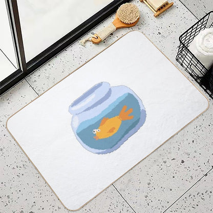 The Planet Life Goldfish  High-Traffic Bath Mat