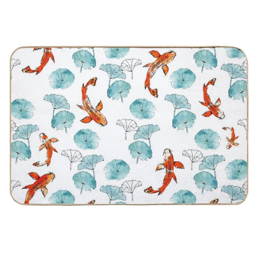 Waterlily Koi  Versatile Bath Mat