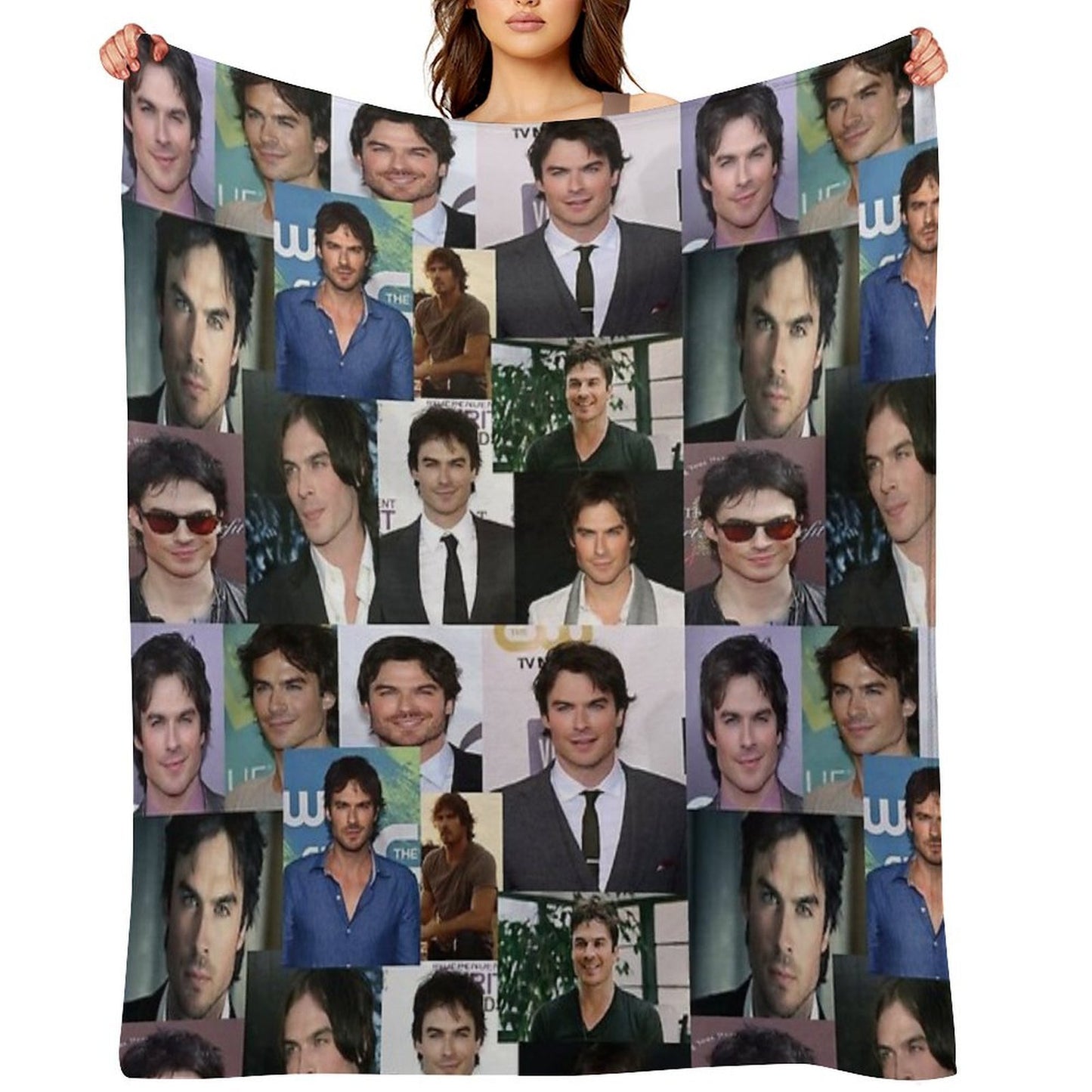 Young Ian Somerhalder Velvety-soft Throw Blanket
