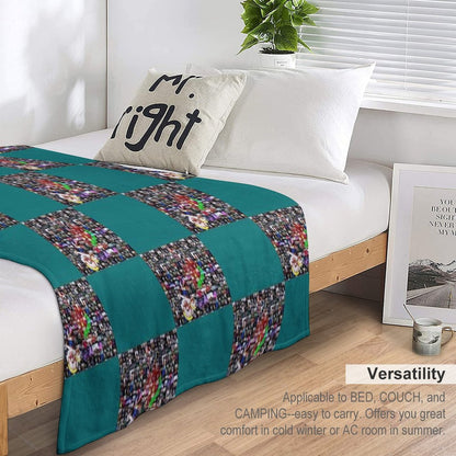Gtreatest DJs Mosaic Travel-friendly Throw Blanket