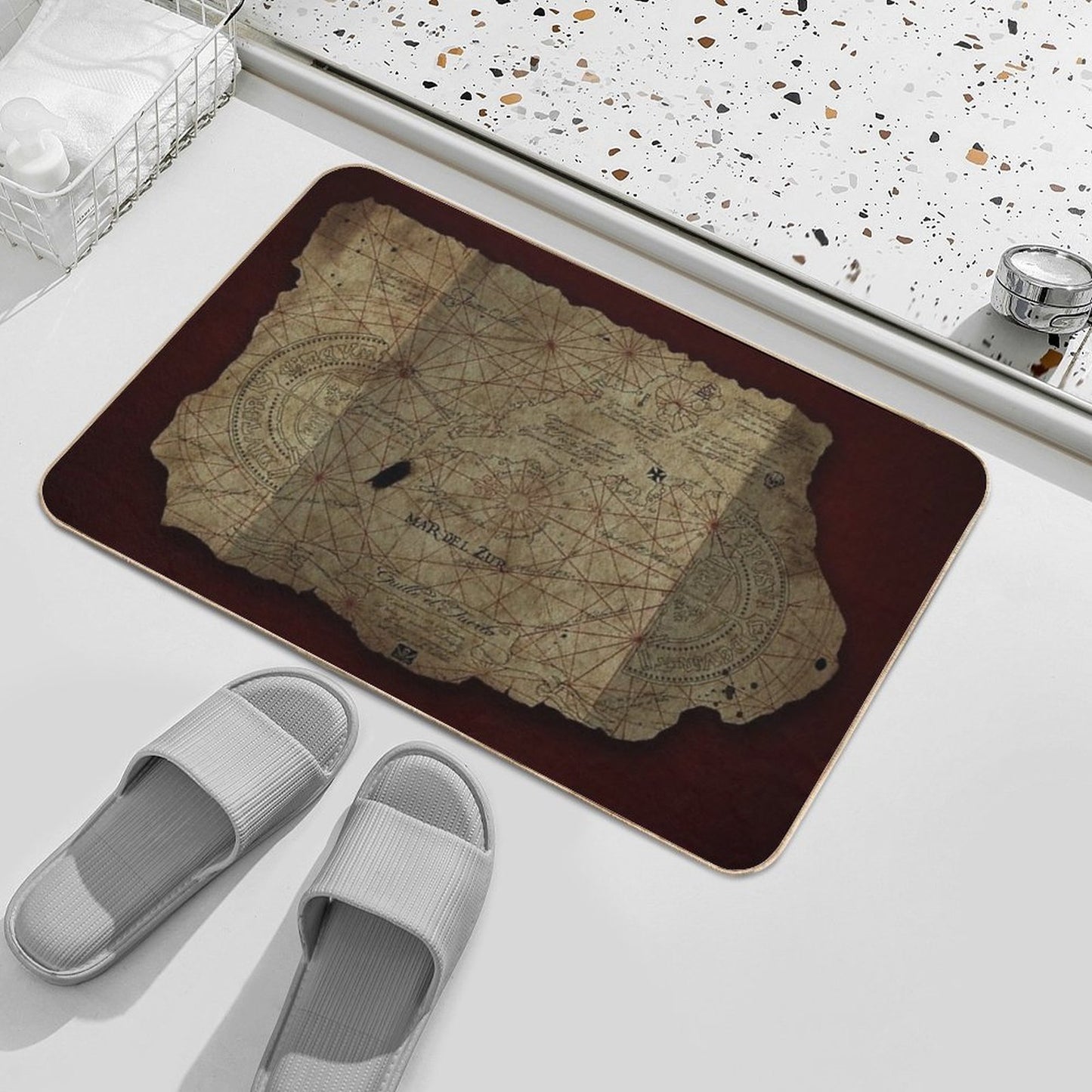 Goonies Treasure Map  Dirt-Trapping Bath Mat