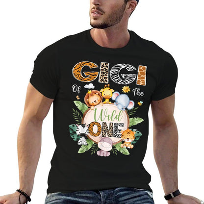 Gigi Of The Wild One 1St Birthday Safari Jungle Animal  Affordable Price T-Shirt