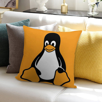Linux Tux Pingouin Soft Skin-Friendly Throw Pillow