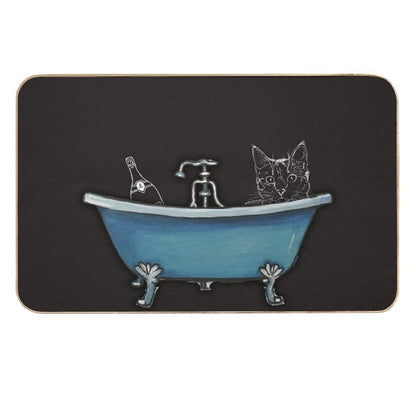 Cat Take A Bath  Toxin-Free Bath Mat