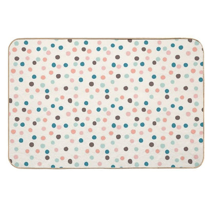 Pretty Confetti Polka Dot Pattern  Odorless Bath Mat
