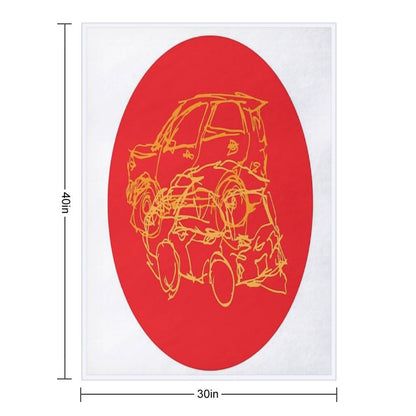 Clark Car Scratch Quick-dry Throw Blanket