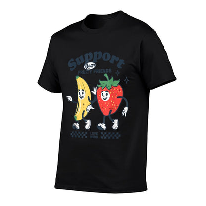 Support Your Fruity Friends Gay Pride Month LGBTQ Fruit Ally  Versatile T-Shirt