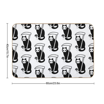 Grim Kitty  Long-Lasting Bath Mat