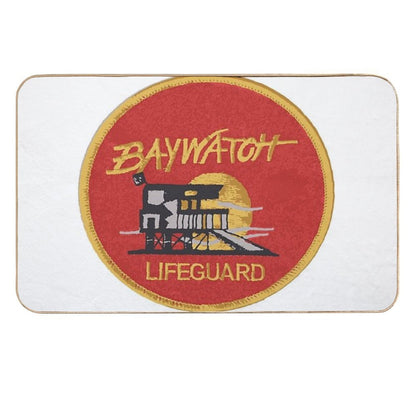 Baywatch Badge - Uniform  Stain-Proof Bath Mat