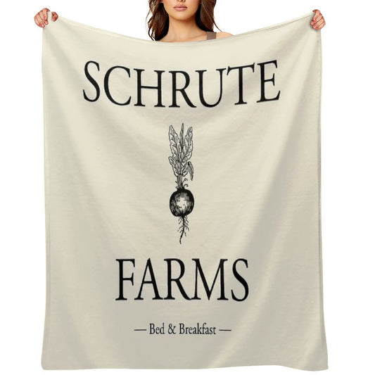 Schrute Farms Travel-friendly Throw Blanket