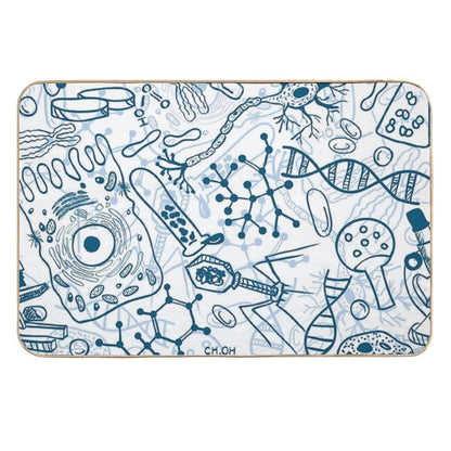 Germy Science Sick Blues  Fade-Resistant Bath Mat