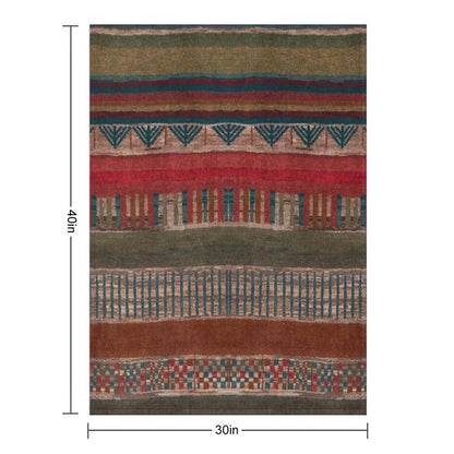 Bohemian Pattern Easy Care Throw Blanket