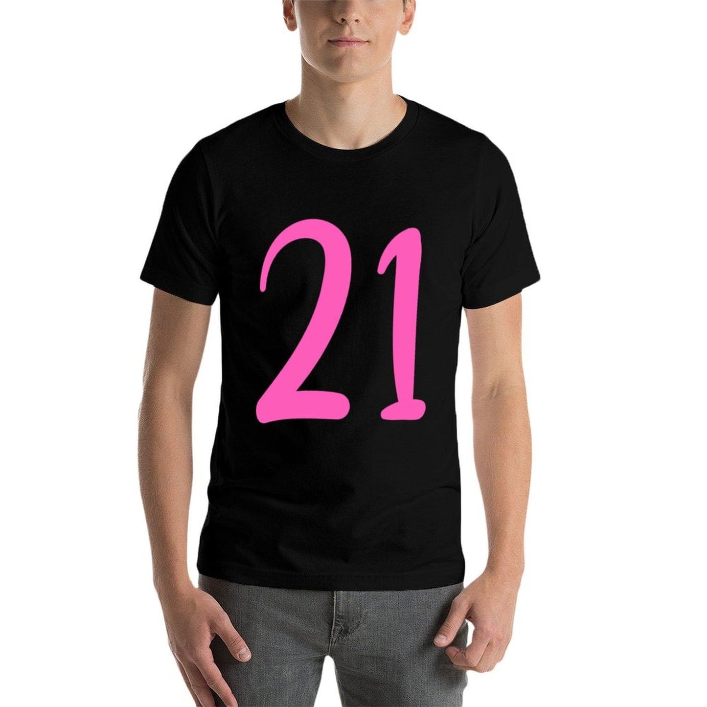 21st Birthday Cheers To 21 Years Pink 21st Birthday Sweatshirt  Classic T-Shirt