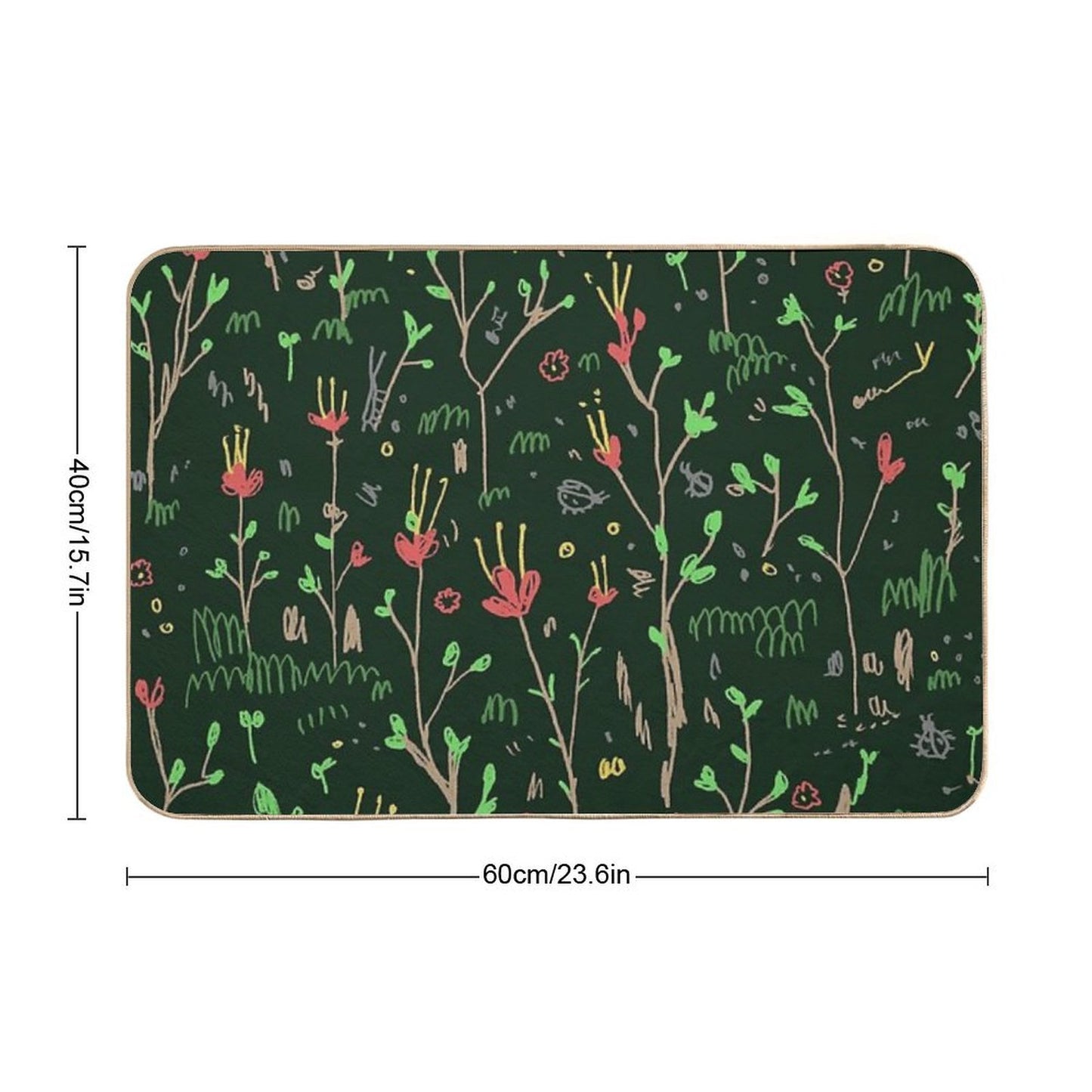 Woodland Floor  Rapid-Drying Bath Mat
