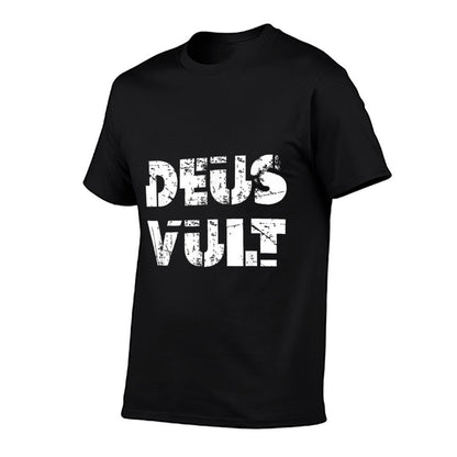 Cool Deus Vult God Wills It Meme Crusade  Vintage-inspired T-Shirt