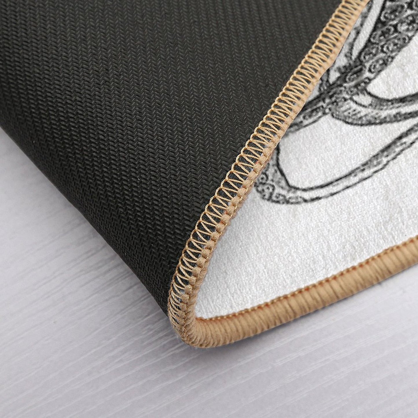 Half Octopus  Left Side  Vintage Octopus  Tentacles  Sea Creatures  Nautical  Ocean  Sea  Beach  Diptych  Black And Wh  Non-Slip Bath Mat