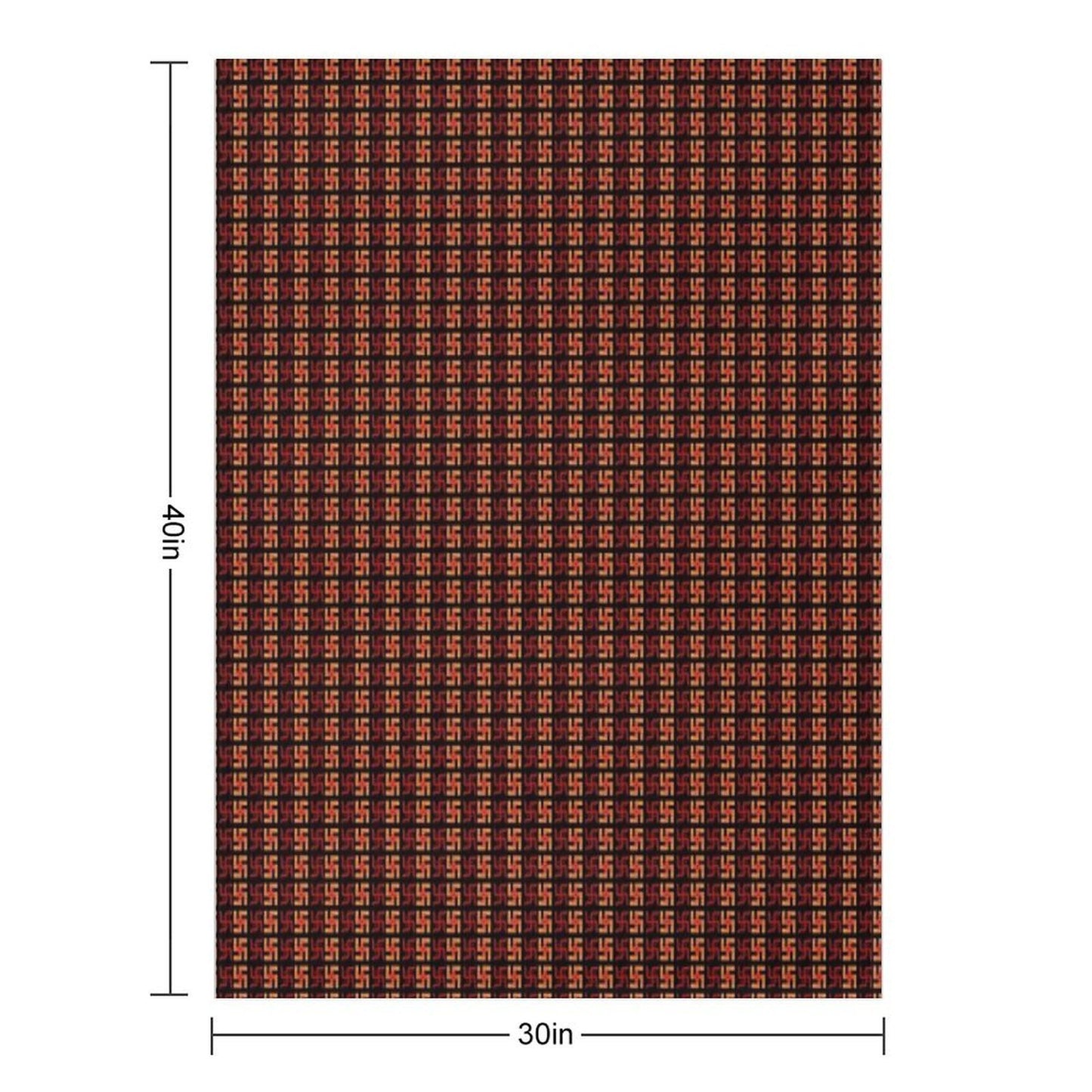 Swastika Peace Good Luck Machine-washable Throw Blanket