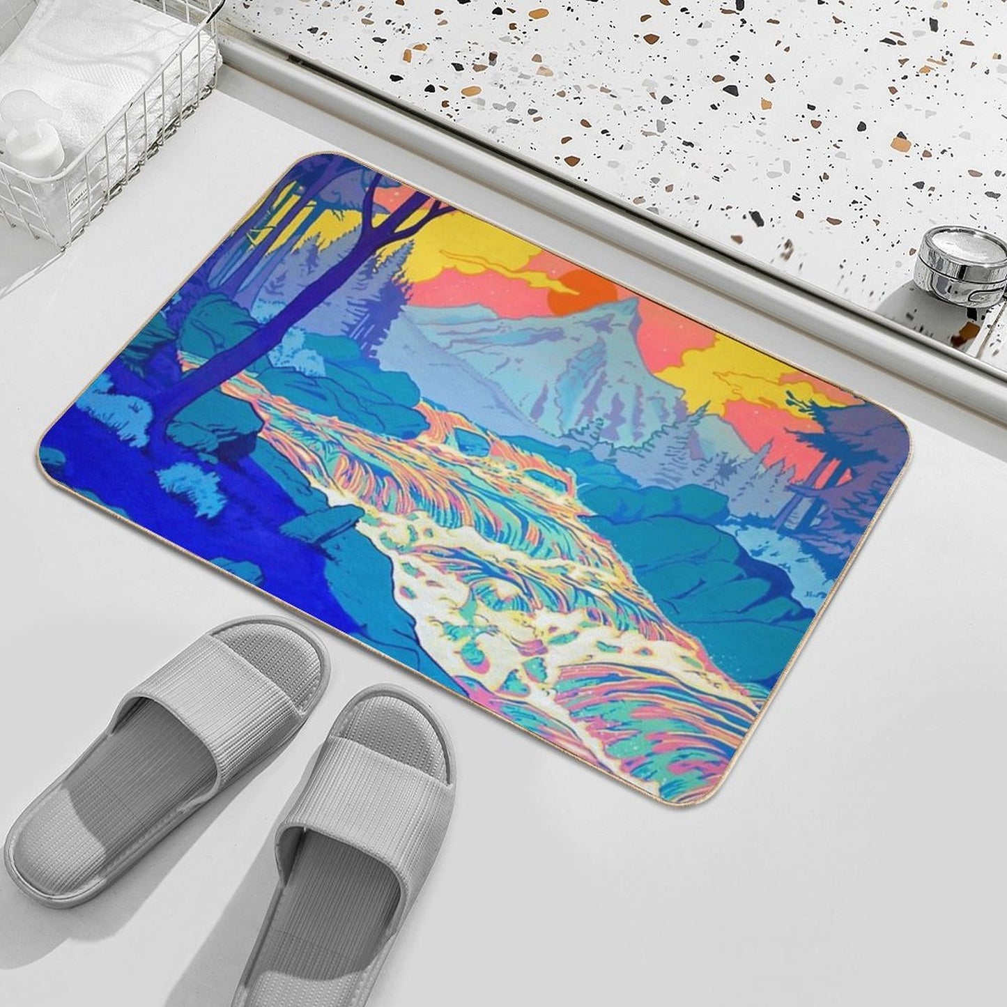 River  Rapid-Drying Bath Mat