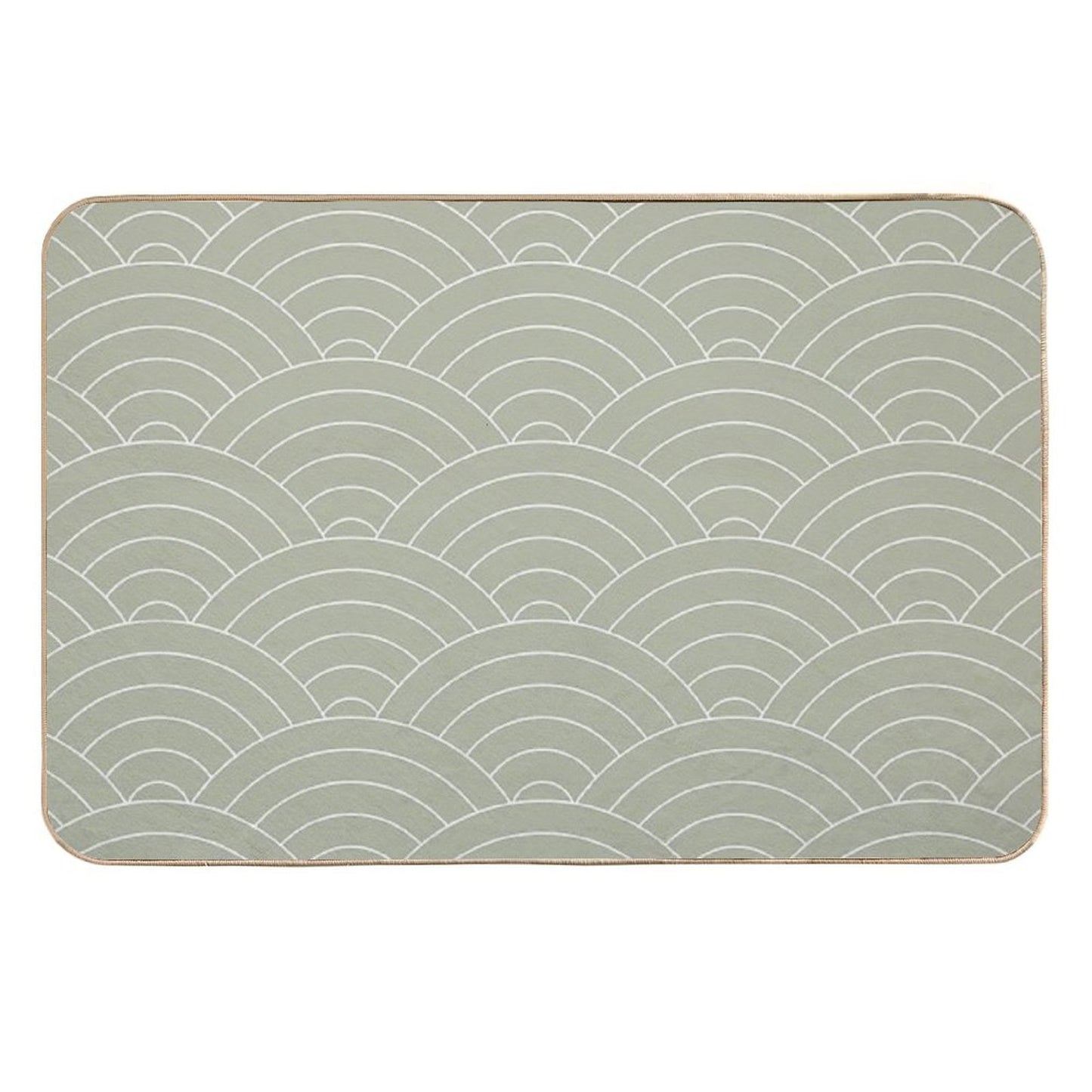 Waves (Linen Sage)  High-Traffic Bath Mat