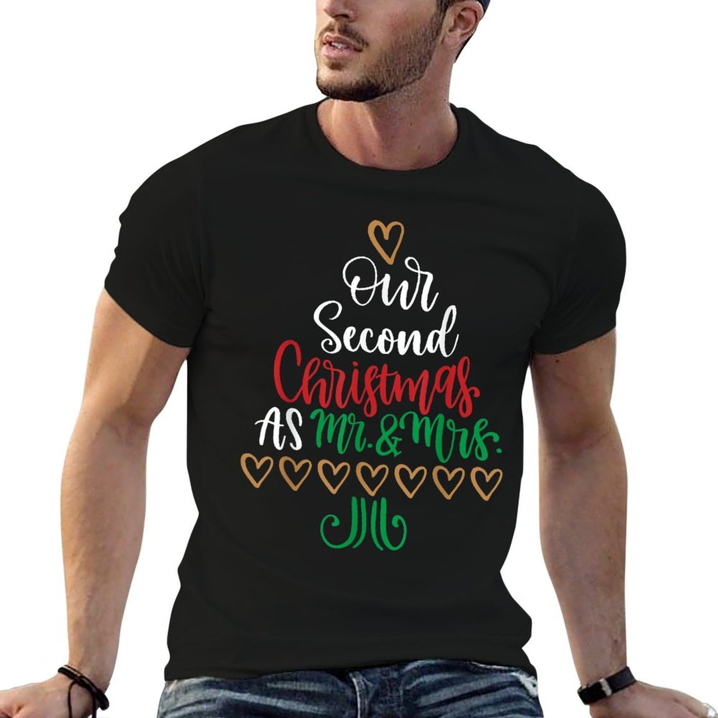 Our 2nd Christmas As Mr And Mrs Xmas Couple Wife Husband  Vintage-inspired T-Shirt