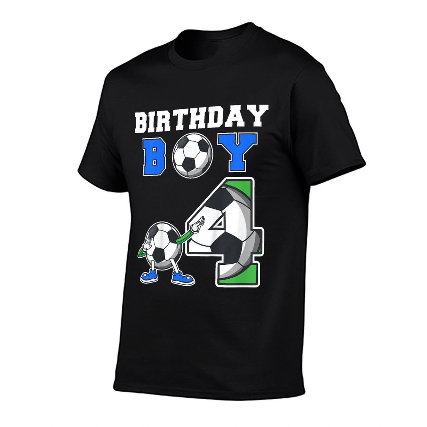 Kids Soccer Birthday Boy 4th Soccer Birthday Party 4 Year Old  Lightweight T-Shirt