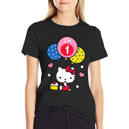 Hello Kitty I'm 1 Birthday Comfortable T-Shirt