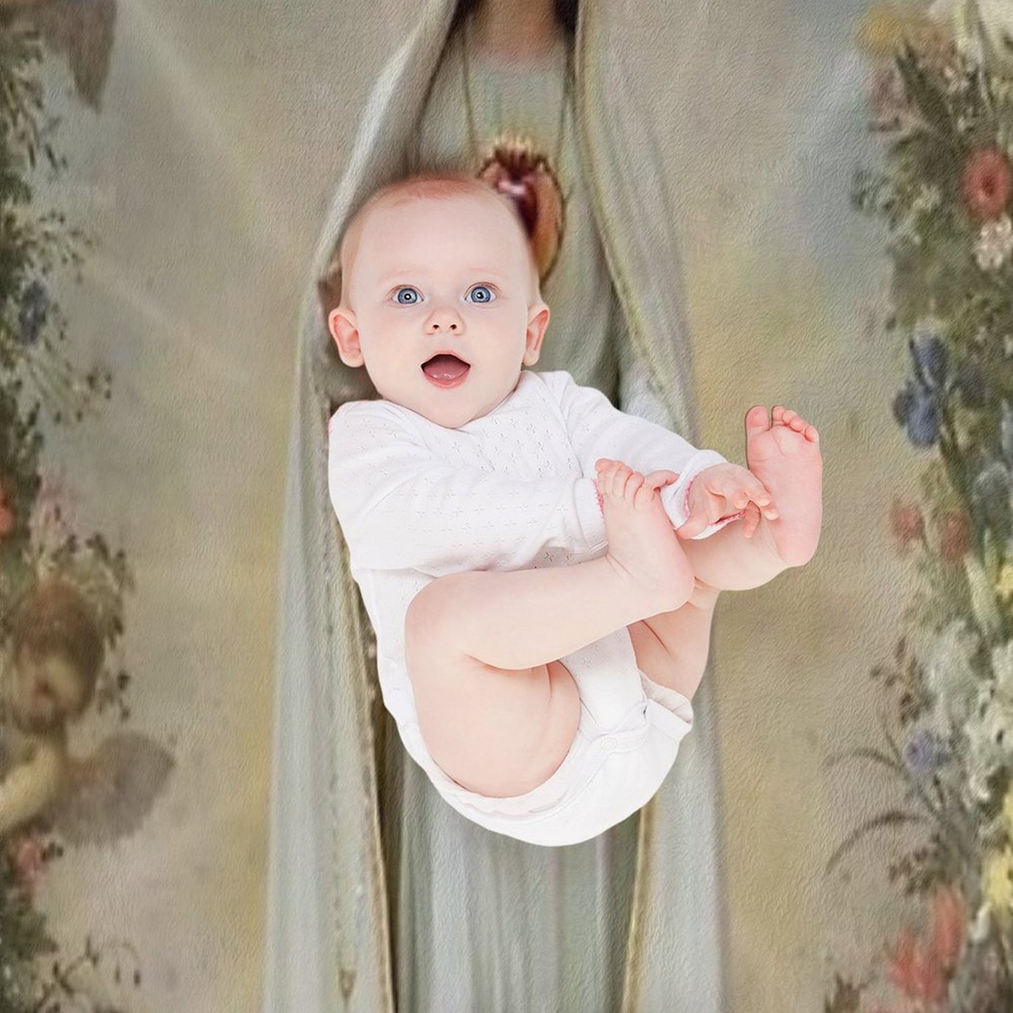 Virgin Mary Immaculate Heart of Mary Mother of God Our Lady Quick-dry Throw Blanket