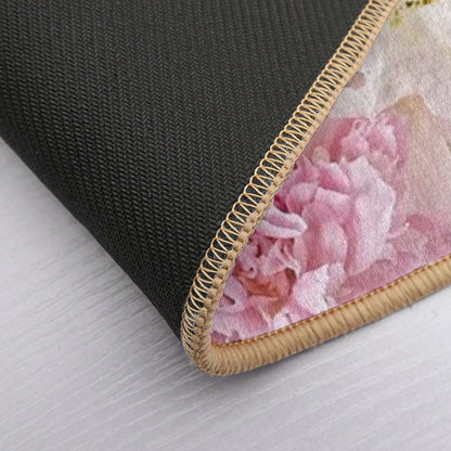 Peonies  Fade-Resistant Bath Mat