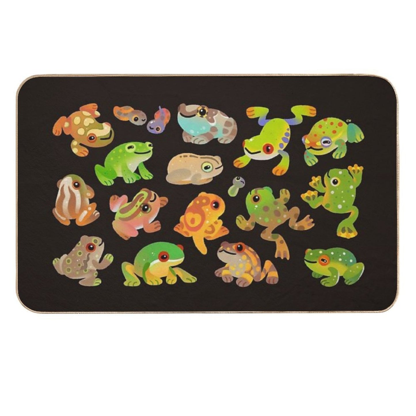 Tree Frog - Dark  Odorless Bath Mat