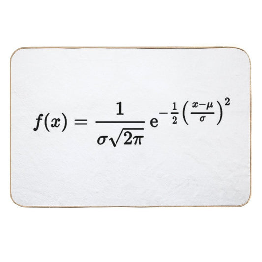 Normal Distribution, Probability And Statistics  Anti-Trip Bath Mat