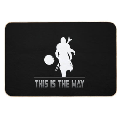 Mando Silhouette This Is The Way  Stain-Proof Bath Mat